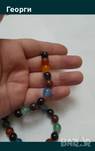 Наниз от натурални ахати, снимка 5 - Колиета, медальони, синджири - 50139173