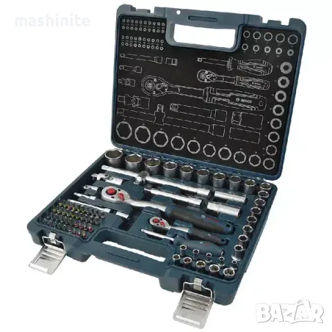 Комплект гедоре Bosch Professional 1/4" + 1/2" – 80 части 1600A03AD0