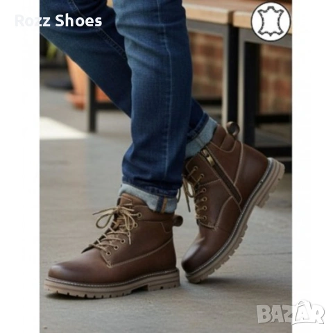 МЪЖКИ БОТИ ЕСТЕСТВЕНА КОЖА K372-2