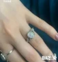 Нов Сребърен Дамски Пръстен с Камък, снимка 3
