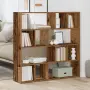 vidaXL Шкаф за книги/разделител на стаи Старо дърво 105x24x102 cm, снимка 3
