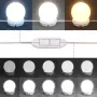 vidaXL Тоалетка с LED, черна, 80x41x134,5 см, снимка 10