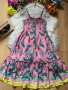Розова флорална рокля s.Oliver, снимка 1 - Рокли - 42459465