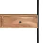 vidaXL Бюро за стена, 90x40x170 см, акациево дърво масив, снимка 2