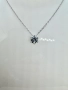 Сребърно колие с мойсанит (диамант) 1 карат , снимка 1