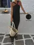 Дамска черна рокля, снимка 1