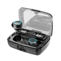 Безжични bluetooth слушалки с LED цифров дисплей, снимка 1 - Безжични слушалки - 44687544