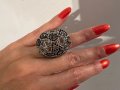 Уникален пръстен с кристали, снимка 3