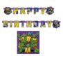Костенурките Нинджа Happy Birthday Парти Гирлянд Флаг Банер рожден ден украса декор фото тапет