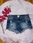 Дънкови къси панталони H&M еластични накъсани , снимка 1 - Къси панталони и бермуди - 36318793