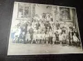 ГОЛЯМА Стара ЧЕРНОБЯЛА КЛАСНА СНИМКА ТВЪРД КАРТОН на УЧЕНИЦИ от ЦАРСТВО БЪЛГАРИЯ, снимка 3