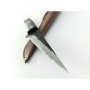 Ловен,ръчно кован нож 5Cr15Mov, кожен калъф, 140х275 мм, снимка 1 - Ножове - 41498772