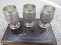 Сет калаени чаши 1955г, снимка 1 - Колекции - 36060012