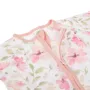 Бебешко памучно боди ромпър бяло на розови цветя S_1245189, снимка 2