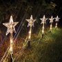 Коледни лампи Звезди, Топло бяло, 24см, снимка 1 - Лед осветление - 42742034