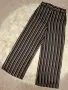 -30% СТРАХОТЕН панталон в черно-бежово райе ХС размер , снимка 1