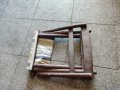 Малко старо дървено столче, снимка 5