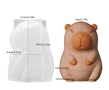3d Капибара Capybara 2 размера силиконов молд форма фондан шоколад гипс свещ смола, снимка 4