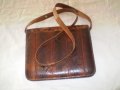 РЕТРО Кожена Дамска Чанта естествена кафява кожа, снимка 18