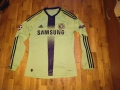Челси футболна тениска маркова на Адидас №8 Франк Лампард с баджове Шамп. Лига дълъг ръкав размер С, снимка 1