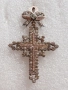Стар антикварен кръст(медальон)Франция,19век.сребро и злато/каталожна цена 1600$/, снимка 3