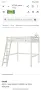 IKEA двуетажно с надстройка легло с матрак и под матрак. Материал дърво, снимка 7