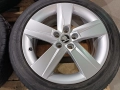 Лети джанти 16ки 5х100 Skoda + летни гуми 215/45/16 Dunlop, снимка 6