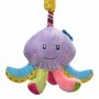 Висяща играчка количка Цветен октопод със звук 24 см, снимка 2