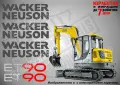 WACKER NEUSON строителна техника и механизация стикери, снимка 8
