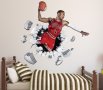 Баскетбол Баскетболист малък самозалепващ стикер лепенка за стена мебел детска стая и др, снимка 1 - Други - 41332066