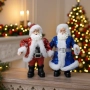 Декоративен дядо Коледа с пайети – Стилен акцент за всеки дом, снимка 2