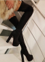 Дамски черни чизми, снимка 1