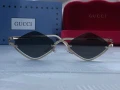 GUCCI дамски слънчеви очила ромб 2 цвята черни кафяви, снимка 7