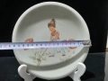 Стар български порцелан чиния с детски мотив, снимка 2