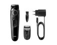 Тример Braun Beard Trimmer BT3222 Wet&Dry, Прецизен въртящ се бутон, 1 гребен, Черен, снимка 1