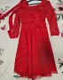 Дамска червена рокля , снимка 3