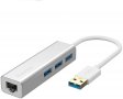 Nllano USB-A 3.0 към Ethernet 10/100/1000 RJ45 Ethernet LAN, 3 x USB 3.0 порта, снимка 1 - Други - 34749443