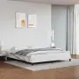 vidaXL Рамка за легло бяла 160x200 см изкуствена кожа, снимка 2