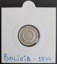Сребърна монета Боливия 10 Сентавос 1874 г.