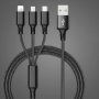 1227 Мултифункционален USB кабел с 3  накрайника, снимка 10