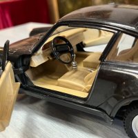 Метална количка на Porshe 911 Turbo Black. №4476, снимка 3 - Колекции - 42012568