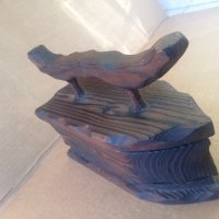 Ръчно изработена дървена ютия , сувенир!, снимка 7 - Антикварни и старинни предмети - 38702152