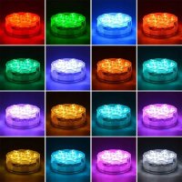 Комплект от 2 бр. водоустойчиви LED лампи RGB с дистанцинно, снимка 9 - Лед осветление - 39533332