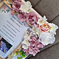 Персонализирана рамка с цветя и осветление - снимка и текст пожелание за Кръщене , снимка 3 - Подаръци за кръщене - 42260188