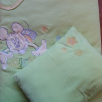 Бебешки комплект за изписване, 3ч., едноцветен с нежна бродерия , снимка 2 - Комплекти за бебе - 16941997