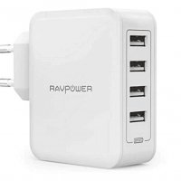 RAVPower 40W 4-портовo зарядна станция за зареждане с iSmart, снимка 1 - Оригинални зарядни - 40047624