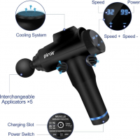 Нов Масажен пистолет Дълбоко тъканен масажор 6 глави за мускулна болка, снимка 2 - Масажори - 36147730