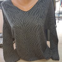 Блузка в сиво , снимка 1 - Блузи с дълъг ръкав и пуловери - 42469551