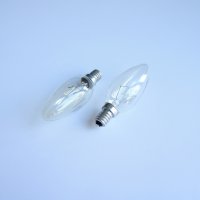Лампа свещ прозрачна с цокъл E14 220V 60W, снимка 1 - Крушки - 42618044