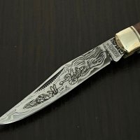 Trapper Etched - Сгъваем ловен нож с две остриета. (MR267), снимка 2 - Ножове - 41863480
